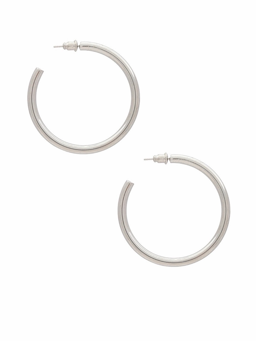 Classic Silver Hoop Earrings - Women Jewelry